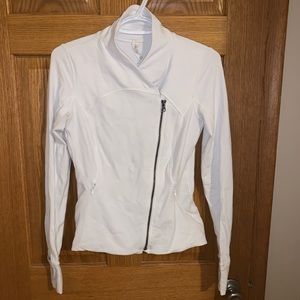 Lululemon zip up white athletic sweater